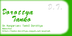 dorottya tanko business card